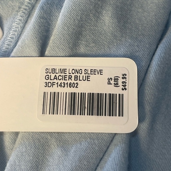 Soft Surroundings NWT Sublime Long Sleeve Glacier Blue Size Small Petite - Picture 11 of 11